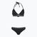Moteriškas dviejų dalių maudymosi kostiumėlis EA7 Emporio Armani Logo Tape Bikini Triangle black