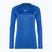 Moteriški termoaktyvūs marškinėliai ilgomis rankovėmis Nike Dri-FIT Park First Layer LS royal blue/white