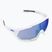 Dviračių akiniai 100% Speedtrap Multilayer Mirror Lens matiniai balti/hiper blue