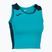 Moteriški bėgimo marškinėliai Joma Record II Top turquoise/navy