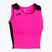 Moteriški bėgimo marškinėliai Joma Record II Top fluor pink/black