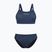 Moteriškas dviejų dalių plaukimo kostiumasOrca Core Bikini deep blue print