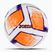 Joma Dali II futbolo kamuolys balta/šviesiai oranžinė/violetinė 5 dydis