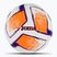 Joma Dali II futbolo kamuolys baltos/šviesiai oranžinės/violetinės spalvos, 3 dydis