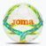 Futbolo kamuolys Joma Dali III flour turquoise / flour coral dydis 5 fluor turquoise / fluor coral