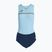 Moteriškas triatlono maudymosi kostiumėlis Joma Record III Bodysuit sky blue-navy