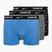 Vyriški boksininko šortai Nike Everyday Cotton Stretch Trunk 3Pk UB1 swoosh print/grey/uni blue