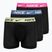 Vyriškos trumpikės Nike Dri-FIT Ultra Comfort Brief 3 poros black/yellow/fuxia