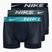 Vyriški "Nike Dri-Fit Essential Micro Trunk" boksininkų šortai, 3 poros, mėlyna/juoda/žalia