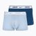 Vyriškos trumpikės Nike Everyday Cotton Stretch Trunk 3 poros light armry blue/blue force/white waistband
