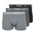 Vyriškos trumpikės Nike Everyday Cotton Stretch Trunk 3 poros black/iron gry/cool grey high shine textured wb