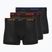 Vyriškos trumpikės Nike Everyday Cotton Stretch Trunk 3 poros black lig crim/des och/deep night logo waistband