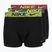 Vyriškos trumpikės Nike Dri-Fit Essential Micro 3 pairs blklightcrimson/ brightcitron/evergreenaur