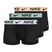 Vyriškos Nike Dri-FIT Trunk bokserinės kelnaitės, 3 poros, licorice spalvos