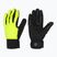 Vyriškos dviračių pirštinės Rogelli Essential Winter Waterproop fluorescent yellow