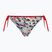 Maudymosi kostiumėlių kelnaitės Tommy Hilfiger Cheeky String Side Tie Print drops motion ecru