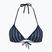 Maudymosi kostiumėlio viršus Tommy Hilfiger Triangle Rp Print flag chain dark night navy