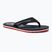 Moteriškos šlepetės per pirštą Tommy Hilfiger Global Stripes Flat Beach Sandal red white blue