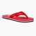 Moteriškos šlepetės per pirštą Tommy Hilfiger Global Stripes Flat Beach Sandal fierce red