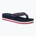 Moteriškos šlepetės per pirštą Tommy Hilfiger Wedge Stripes Beach Sandal space blue