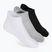 Vyriškos kojinės SKECHERS Extended Terry Low Cut 3 poros white/black