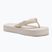 Moteriškos šlepetės per pirštą Calvin Klein YW0YW01723 Beach Sandal Flatform Ttxr Satin triple eggshell