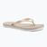 Moteriškos šlepetės per pirštą Calvin Klein YW0YW01720 Thong+ Tpu Metallic eggshell/bright white