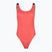 Moteriškas vientisas maudymosi kostiumas Calvin Klein KW0KW02754 Intense Power Rib Scoop Back One Piece-RP dazzling coral