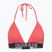 Maudymosi kostiumėlio viršus Calvin Klein KW0KW02750 Intense Power Rib Triangle-RP dazzling coral