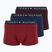 Trumpikės Tommy Hilfiger UM0UM03180 Trunk 3 poros deep burgundy/purple navy/deep rouge heather
