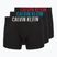 Trumpikės Calvin Klein 000NB3609A Boxer Brief 3 pairs black with oatmeal logo/black with age