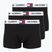 Trumpikės Tommy Hilfiger Trunk 3 pairs black / black / black