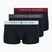 Vyriškos trumpikės Tommy Hilfiger Trunk WB 3 pairs dark ash/brzy blue/rouge