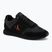 Vyriški batai Calvin Klein HM0HM02212 Retro Runner Bans Leather Suede triple black/adrenaline rush