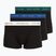 Vyriškos trumpikės Tommy Hilfiger Trunk WB 3 pack nb//opu blu/orna green/ivory silk