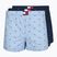 Vyriškos trumpikės Tommy Hilfiger Woven Boxer Print 3 pack chambray flag/carb navy/c navy flag