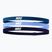 Galvos juosta Nike Elastic Headbands 2.0 3 vnt. industrial blue/university blue/purple ink