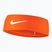 Galvos juosta Nike Dri-Fit Fury Classic Headband safety orange/white/white