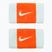 Riešų juostos Nike Swoosh Doublewide Wristbands 2 vnt. glacier blue/safety orange/glacier blue