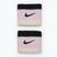 Galvos juosta Nike Swoosh Wristbands pink foam/coconut milk/black
