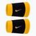 Frotinės riešo juostos Nike Swoosh Classic Doublewide Wristbands 2 vnt black/court purple university gold
