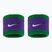 Riešo juostos Nike Swoosh Classic Wristbands 2 vnt. clover/fierce purple/white