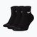 Kojinės Nike Everyday Plus Cushioned Ankle 3 poros black/white