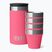 Turistinės taurės YETI Shot 48 ml 4 pcs. tropical pink