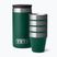 Turistinės taurės YETI Shot 48 ml 4 pcs. black forest green