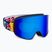 Red Bull SPECT Rush Poliarizuoti matiniai mėlynos/mėlynos/rudos spalvos mėlyni veidrodiniai/mėlyni sniego 001 slidinėjimo akiniai