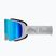 Slidinėjimo akiniai Red Bull SPECT Rush white/ice blue snow/smoke with blue mirror