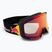 Slidinėjimo akiniai Red Bull SPECT Jibb Photo matte black/brown with red chrome x