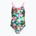 Vaikiškas vientisas maudymosi kostiumėlis Funkita Single Strap One Piece sub lime