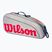 Wilson Junior 3 pakuočių vaikiškas teniso krepšys pilkos spalvos WR8023901001